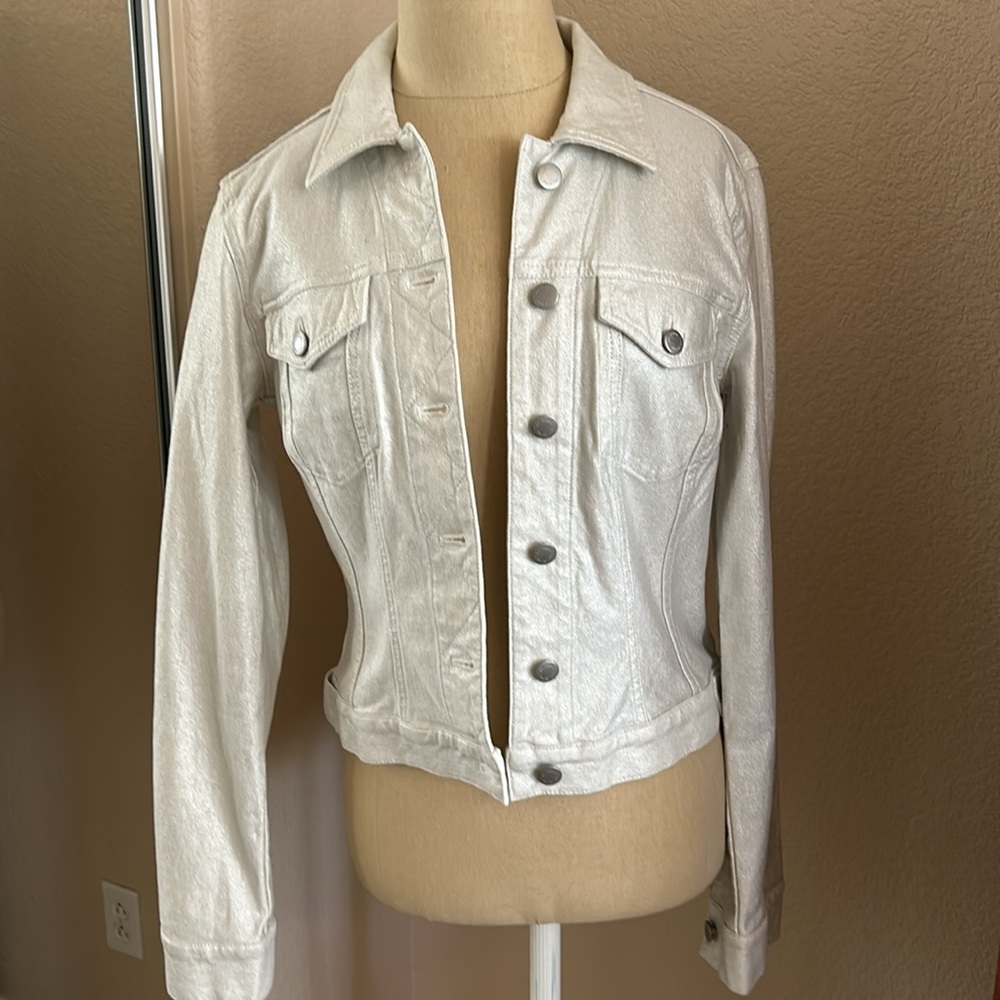 FC Jeans Pearlized Women’s Denim Jacket Women’s Size 6